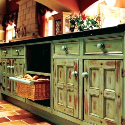 Faux Painting Kitchen Surfaces Walls Cabinets Floors Countertops