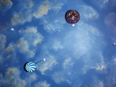 Decorative Painting Technique Clouds On The Ceiling