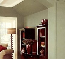 toned down interior color scheme