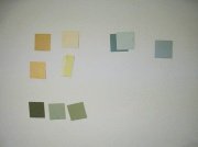 small paint color chips