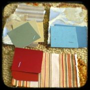 paint colors swatch board