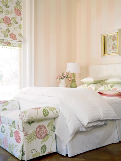Wall stripes shouldn't compete with your decor