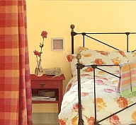 choosing interior paint colors from bedspread