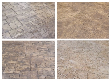 examples of stamped concrete colors
