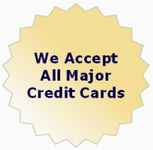 We accept credit card payments