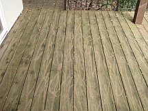 Amateur deck cleaning results