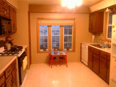 Second-hand tan paint on my kitchen walls