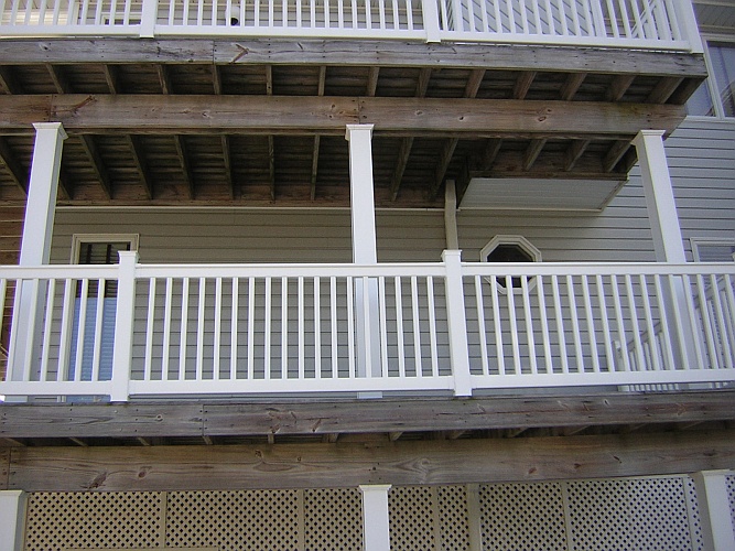 Before: unstained deck