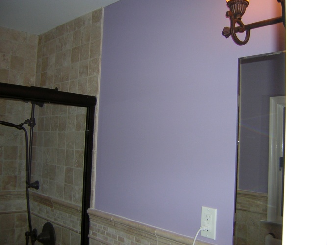After: interesting wall color