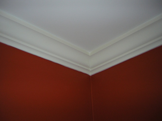Before: basic crown molding