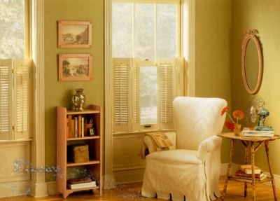 Weathered white trim in a historic home