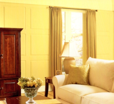 All-yellow paint and decor example