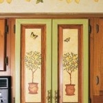 kitchen decorating with stencils