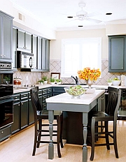 black kitchen design colors