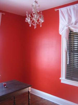 Edge Red paint color on the walls