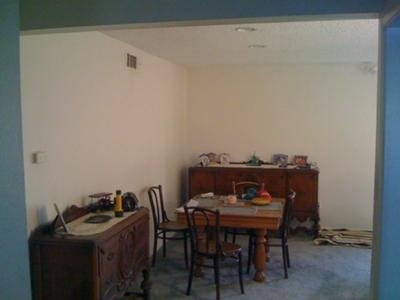 At the front door looking into dining room