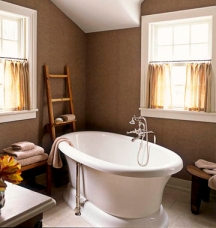 Neutral brown color idea for painting a bathroom