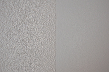 Removing texture is another way to add height to your ceiling