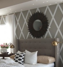 Wall stripe grids are pretty simple to create