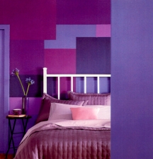 Shades of purple paint color are very versatile for using in a home