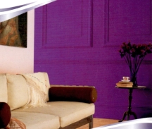 Bold shades of purple paint are very stimulating, like red