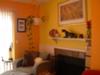 Hot orange and bright yellow walls