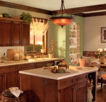 Tuscan paint colors are very popular in kitchens