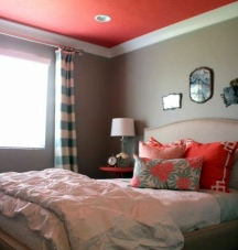 Ceilings can be painted to be accent walls