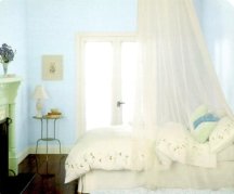 Sky blue walls look peaceful in any room