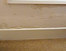 Unsealed gaps around exterior trim can lead to water damage
