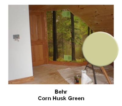 Behr Corn Husk Green paint color