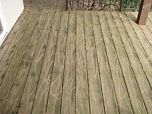 Amateur deck cleaning results