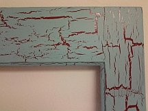 Crackle paint on decor accents