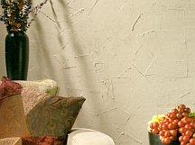 Sculptured plaster finish
