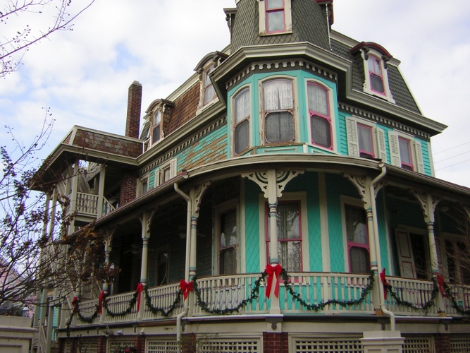 Before: distressed Victorian house