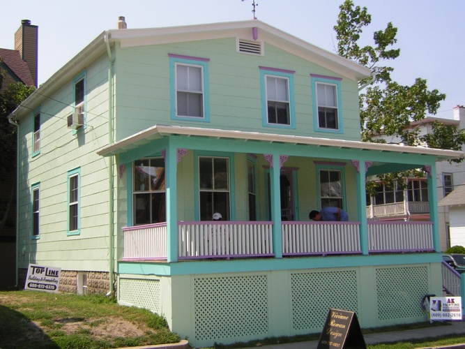 After: house brought to life with paint and color