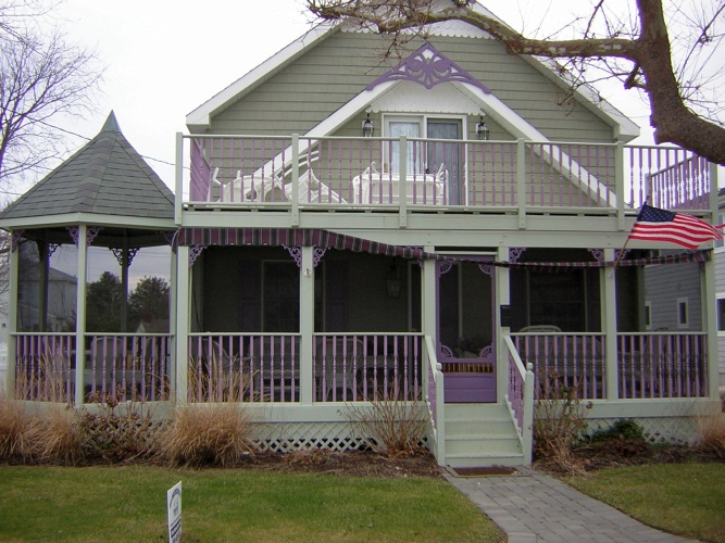 After: brighter colors on deck and porch