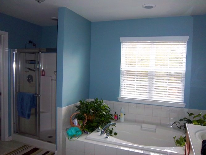 After: blue paint color creates interest