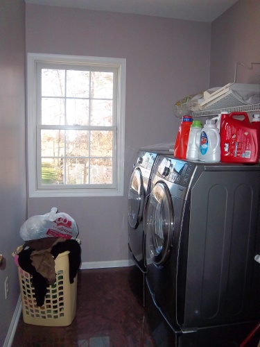 After: unusual wall color looks classy