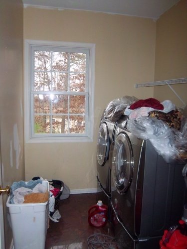 Before: time to repaint laundry room