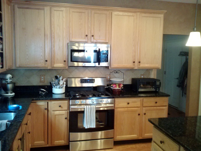 Before: time to update cabinet color