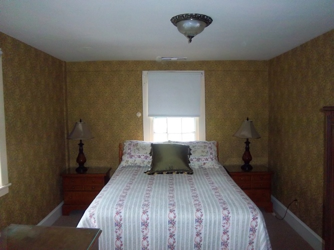 Before: old wallpaper looks too gloomy