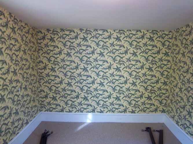 Before: loud wallpaper needs to go