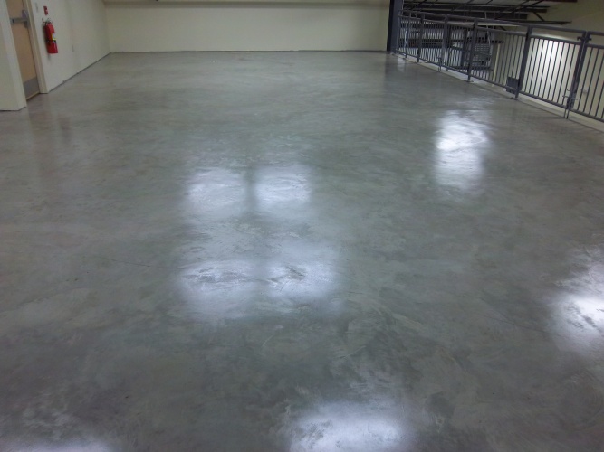 After: sealed floor