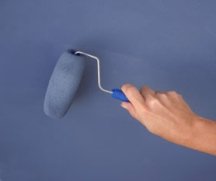 Use a roller to touch up previously rolled surfaces
