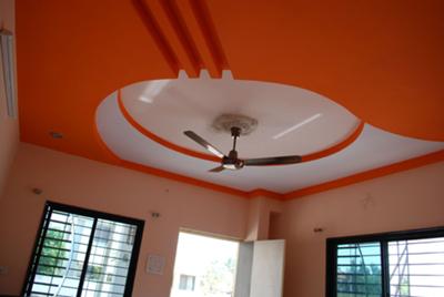 Ceiling with a Carved Design