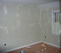 Walls after wallpaper removal