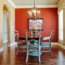 Accent walls can make a long room look more balanced