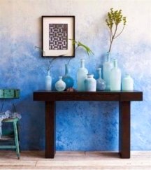 Gradated / ombre modern sponge painting example