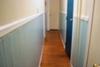 Our completed hallway, painted 2 different colors